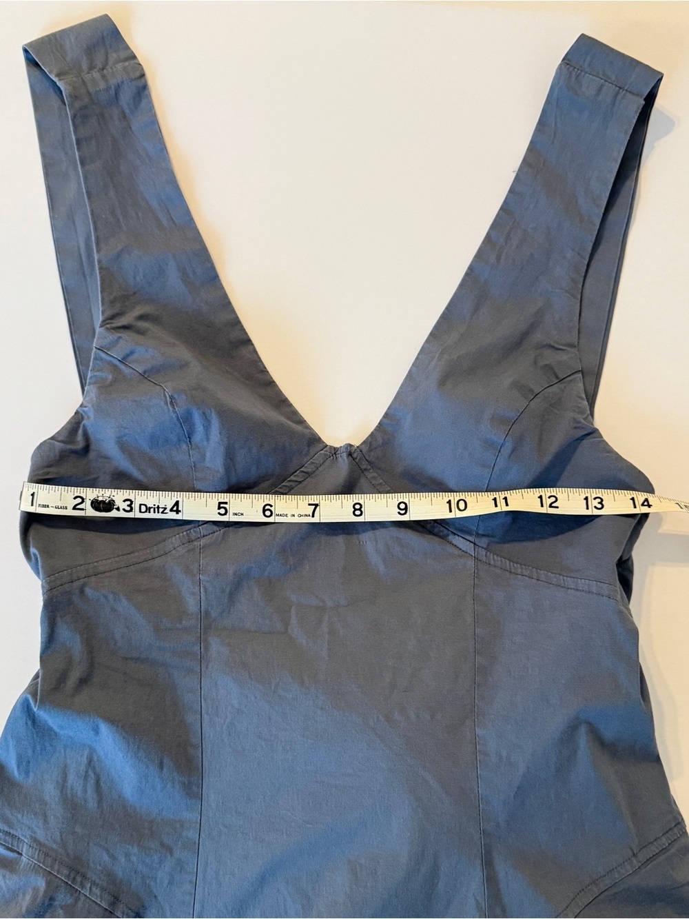 Free People Summer Boho Mini dress Open Back Crisscross adjustable Slate Blue S - Picture 12 of 15